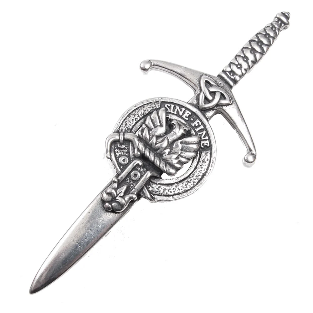 Clan Crest Pewter Kilt Pin with Makgill Crest