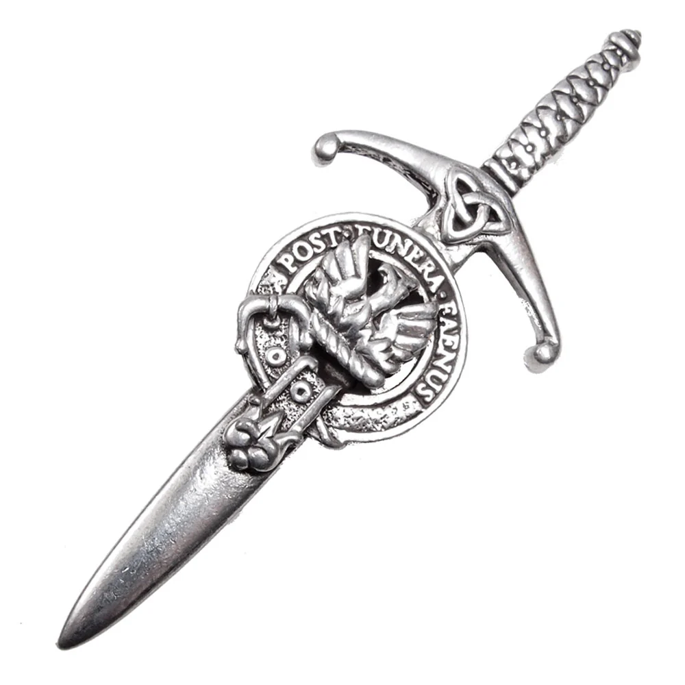 Clan Crest Pewter Kilt Pin with Mow Crest