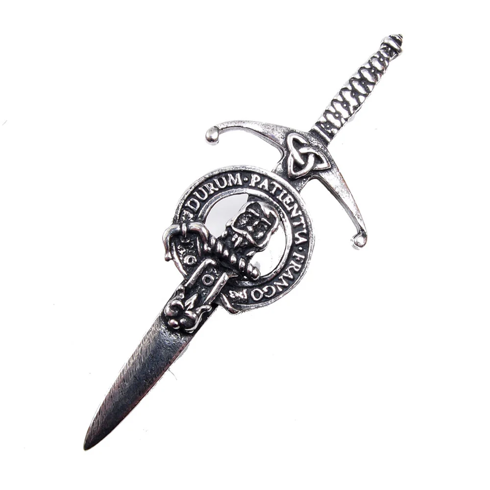 Clan Crest Pewter Kilt Pin with Muir Crest