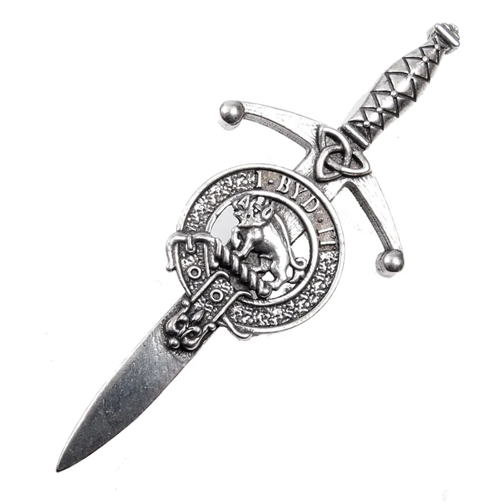 Clan Crest Pewter Kilt Pin with Nesbitt Crest