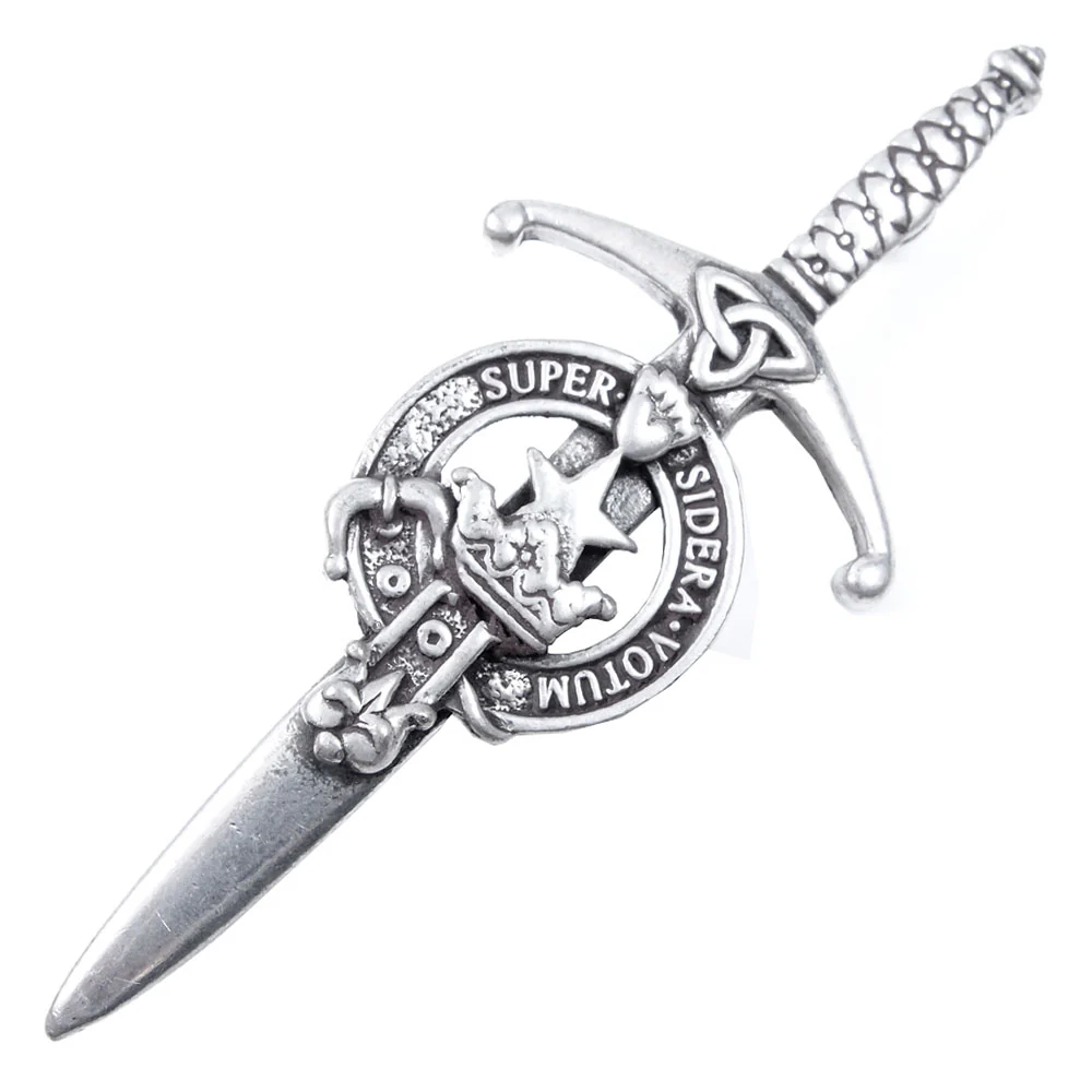 Clan Crest Pewter Kilt Pin with Rattray Crest