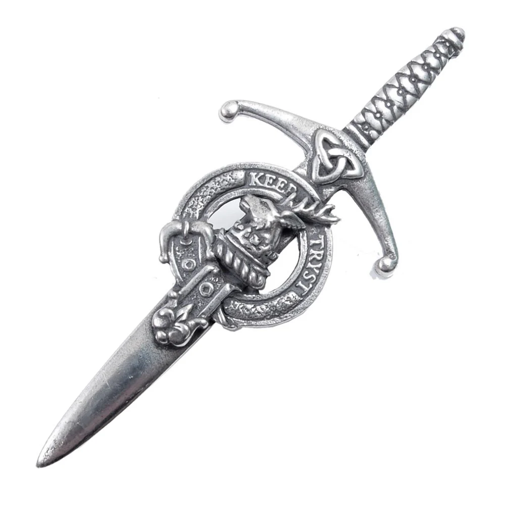 Clan Crest Pewter Kilt Pin with Sempill Crest