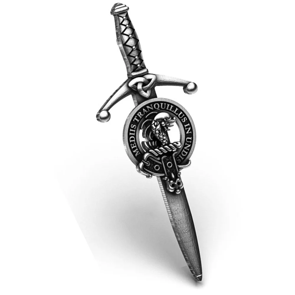 Clan Crest Pewter Kilt Pin with Smith Crest