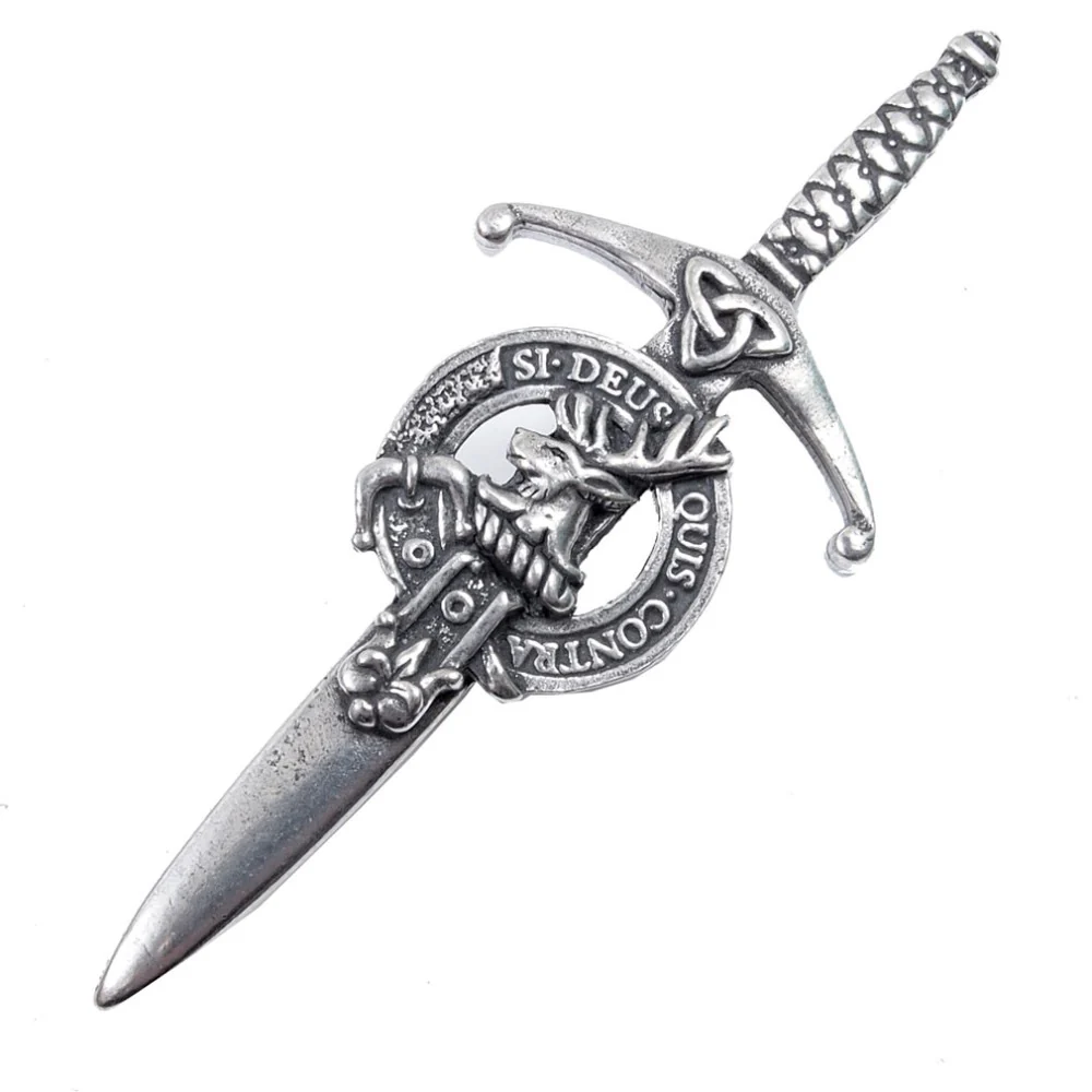 Clan Crest Pewter Kilt Pin with Spens Crest