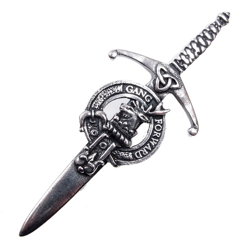 Clan Crest Pewter Kilt Pin with Stirling Crest