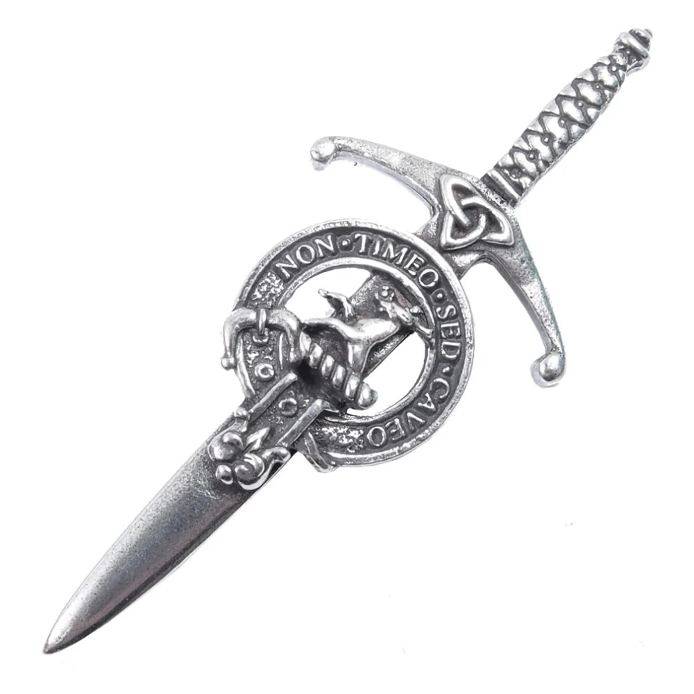 Clan Crest Pewter Kilt Pin with Strachan Crest