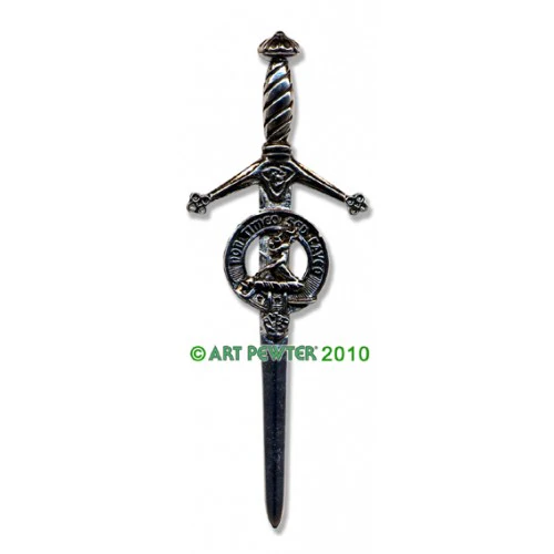 Clan Crest Pewter Kilt Pin with Strachan Crest