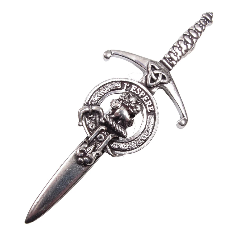Clan Crest Pewter Kilt Pin with Swinton Crest