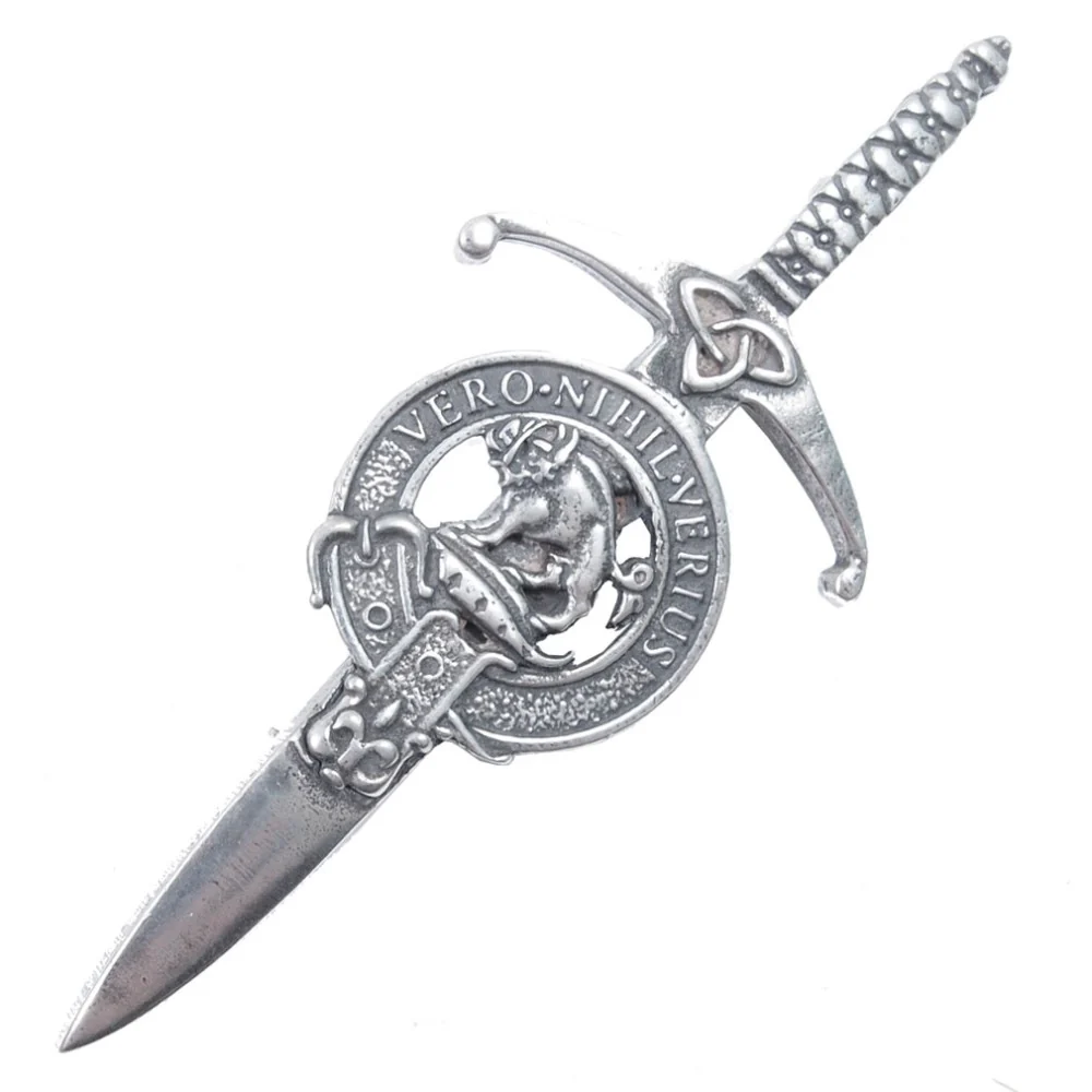 Clan Crest Pewter Kilt Pin with Weir Crest