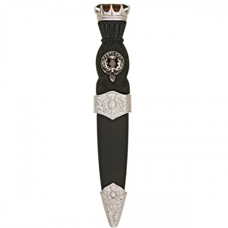 Clan Crest Sgain Dubh - Thistle Stone Top - Image 2
