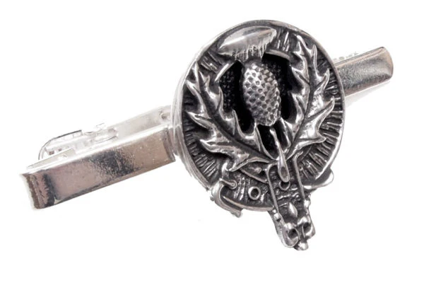 Clan Crest Tie Clips in Pewter - St Kilda - Image 2