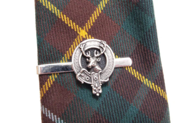 Clan Crest Tie Clips in Pewter - St Kilda - Image 3