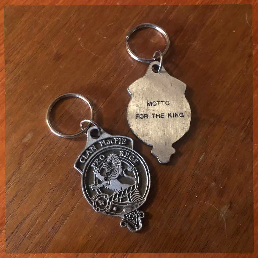 Clan MacFie Metal Keyring