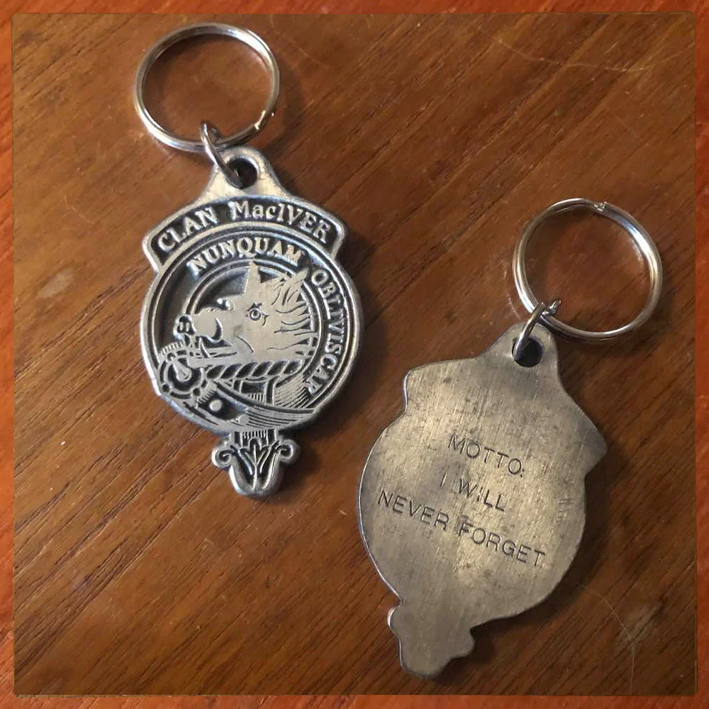 Clan MacIver Metal Keyring