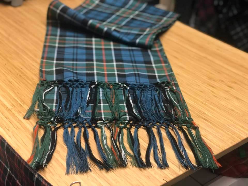 Colquhoun Ancient Hand Knotted Tartan Sash - Image 4