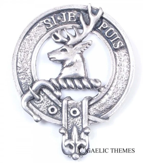 Colquhoun Clan Crest Badge in Pewter - Image 2