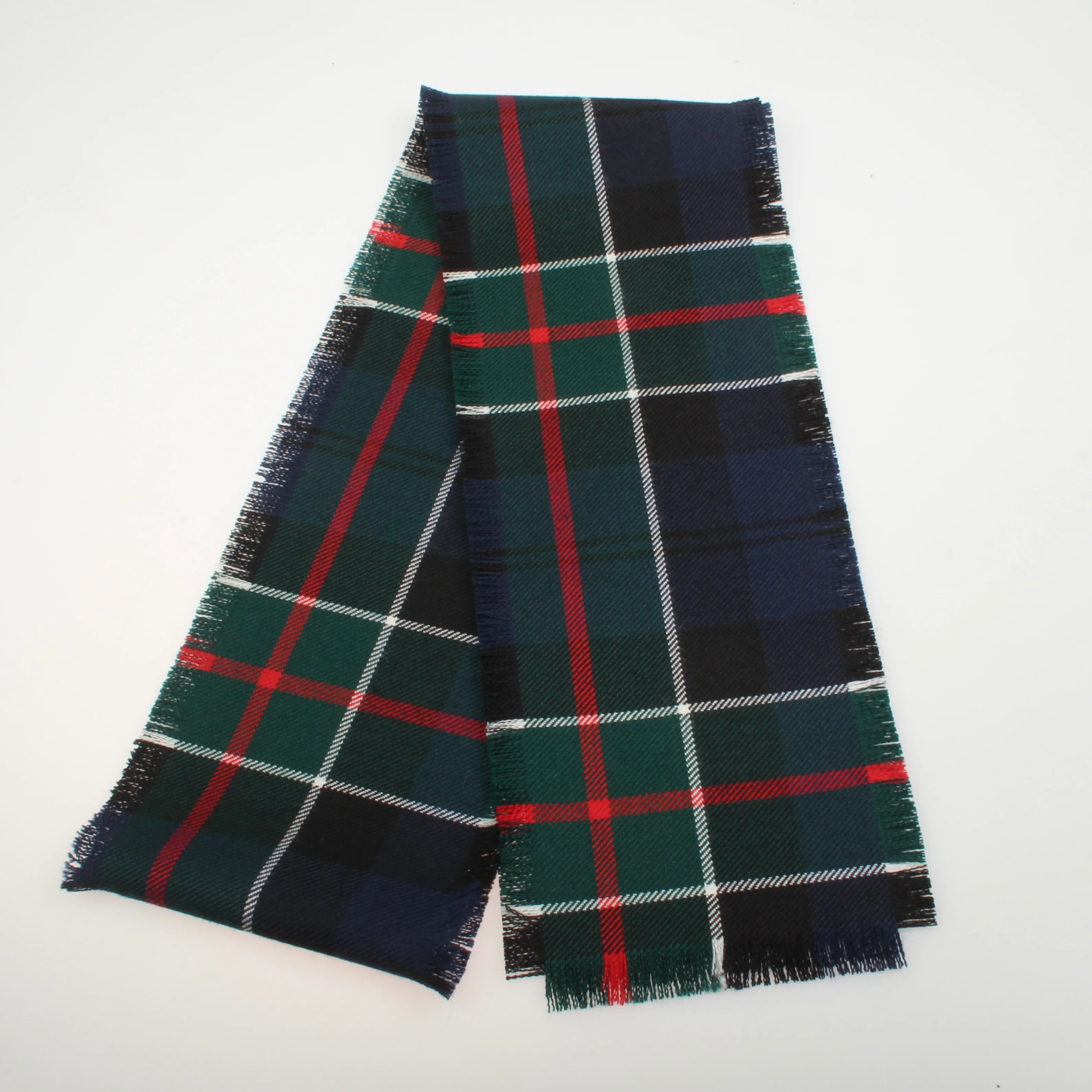Colquhoun Tartan Hand Fasting Ribbon - fringed edges.