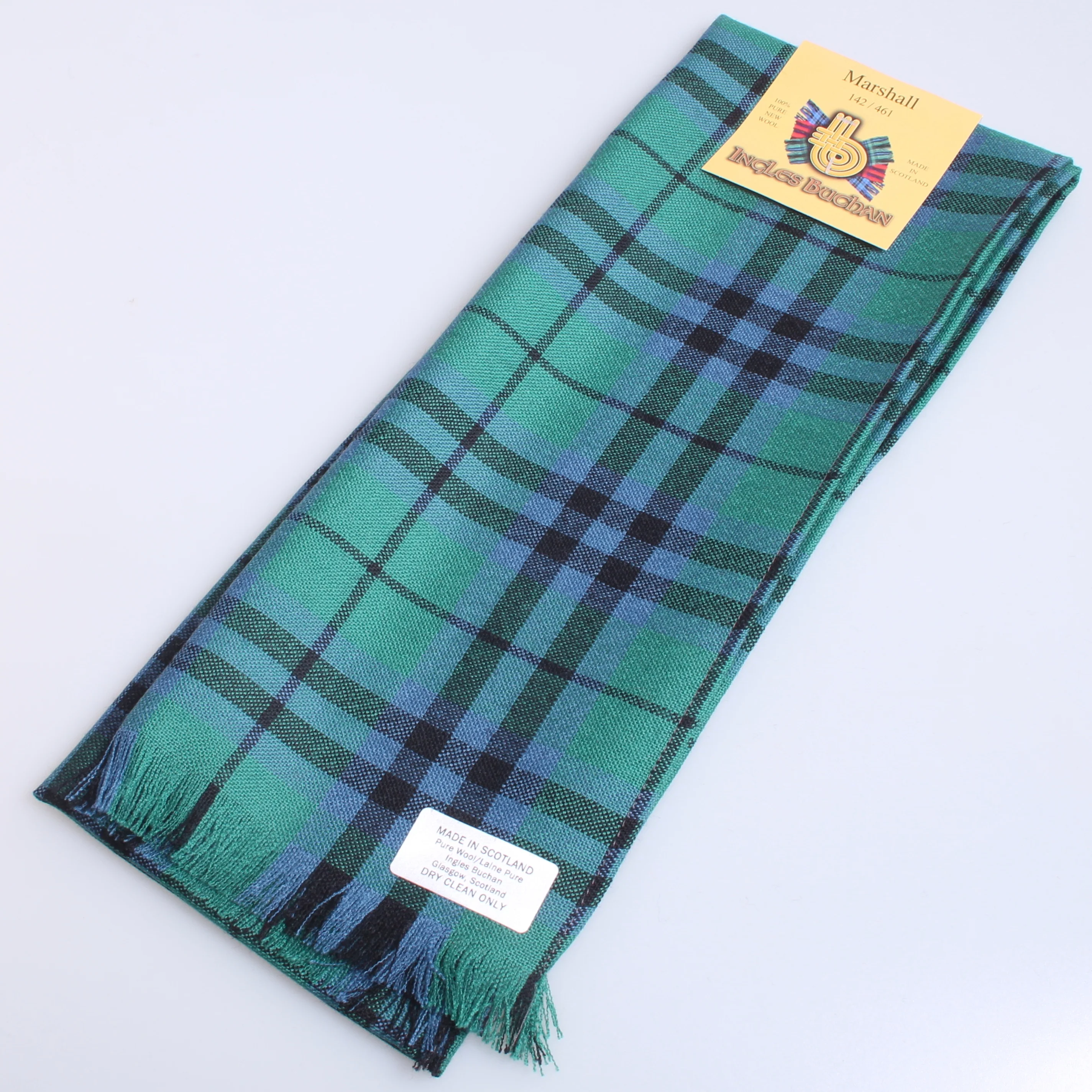 Wool Scarf in Marshall Ancient Tartan - Image 3