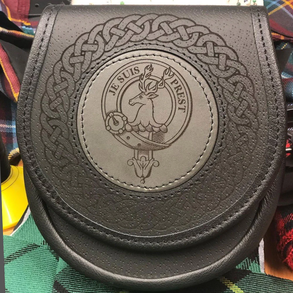 Crest Leather Sporran - Any Crest - Image 3