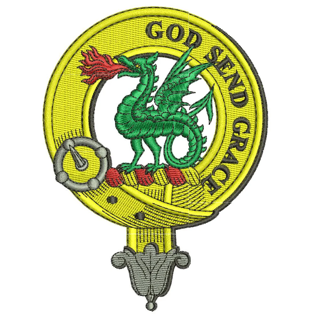 Crichton Clan Crest Embroidered Polo - Image 2