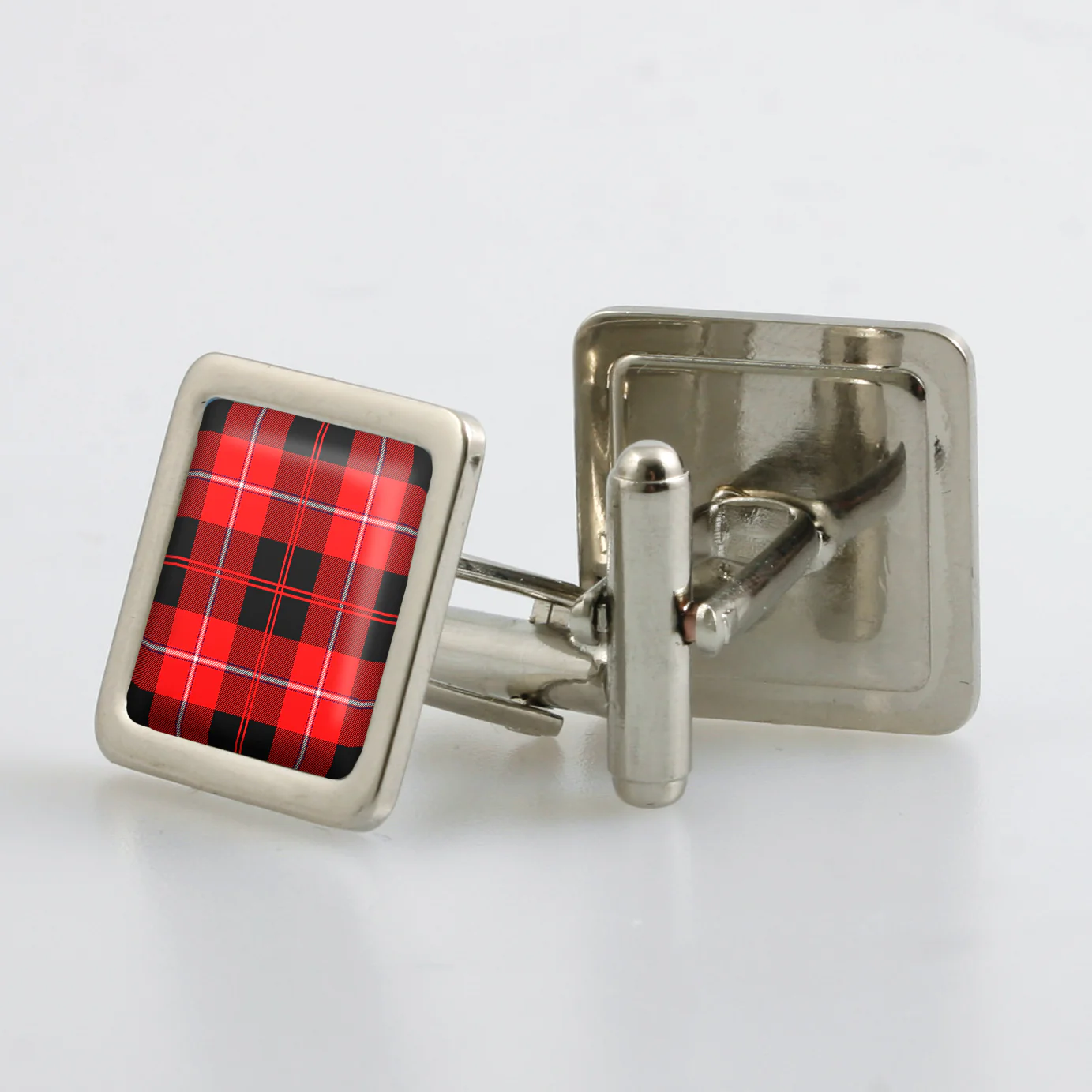 Cunningham Modern Tartan Cufflinks - Choose Your Shape