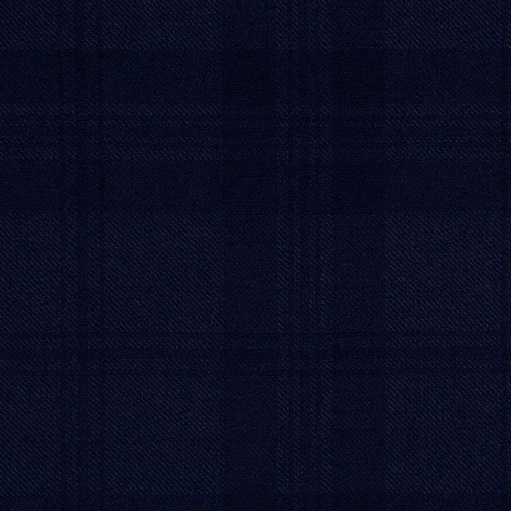 Dark Island Navy - medium weight  tartan - sold by the meter