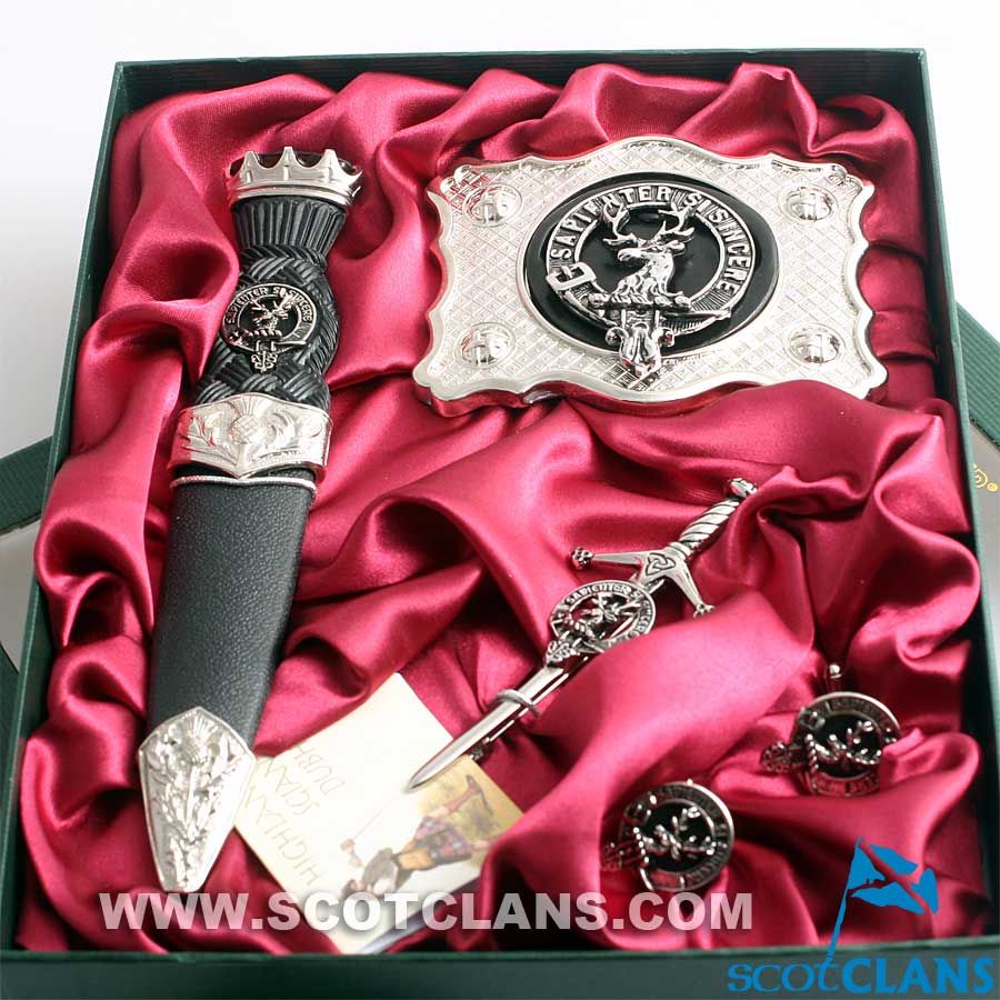 Davidson Clan Crest Kilt Accessory Gift Set - Image 2