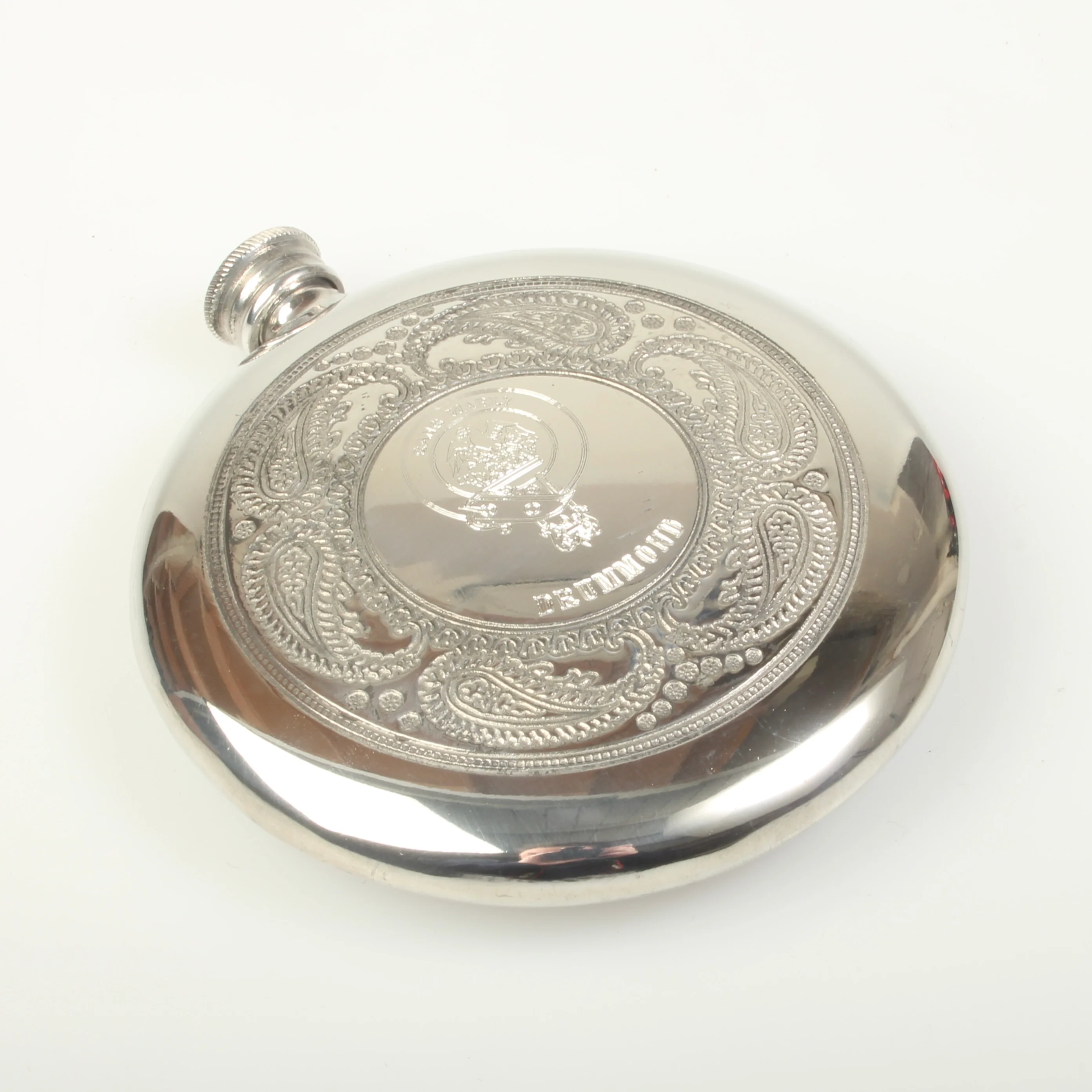 Drummond Paisley Pattern Clan Crest Sporran Flask