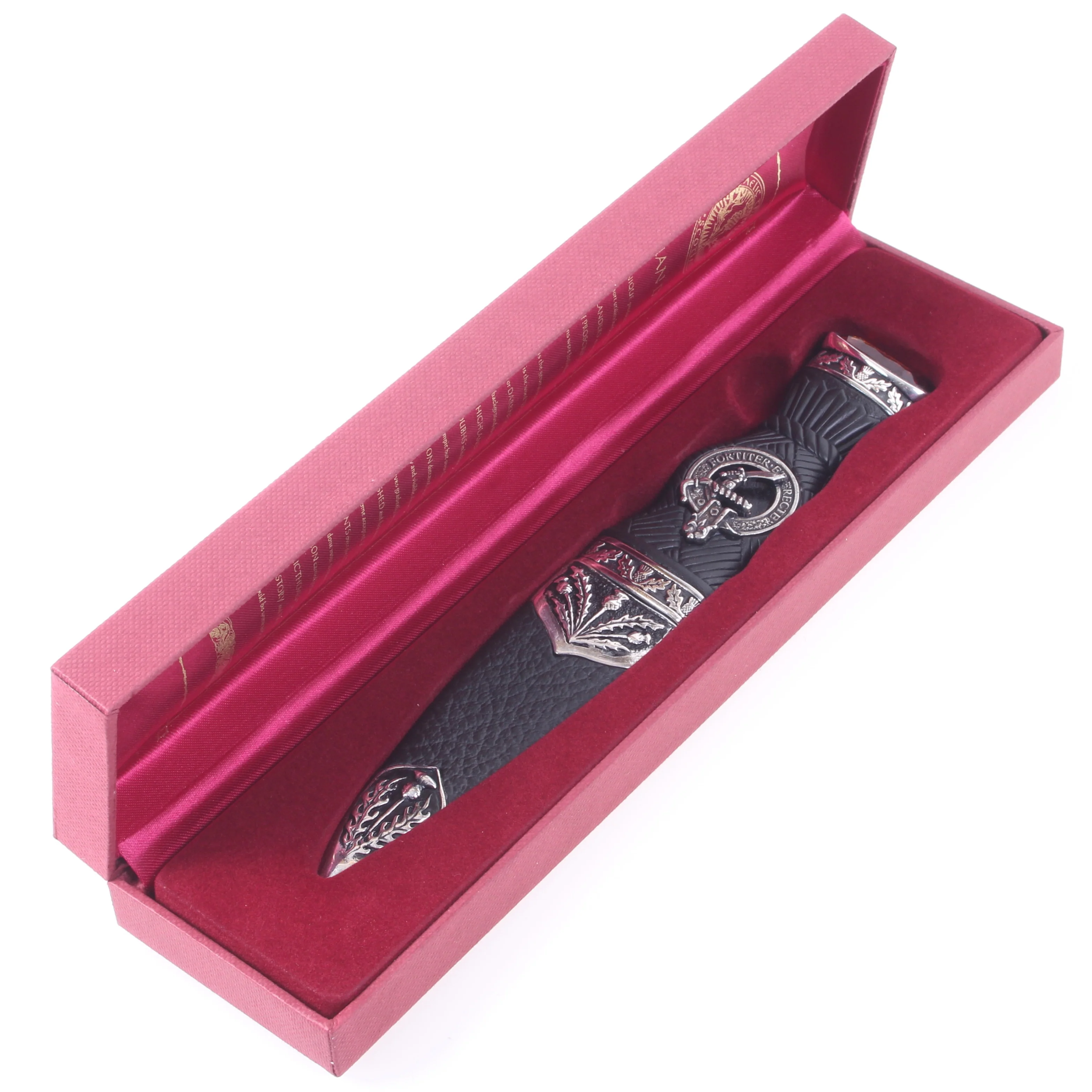 Elliot Clan Crest Sgian Dubh - Stone Top