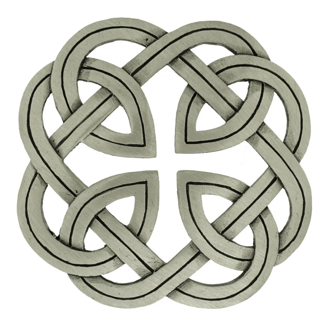 Eternal Interlace Plaid Brooch - Image 2