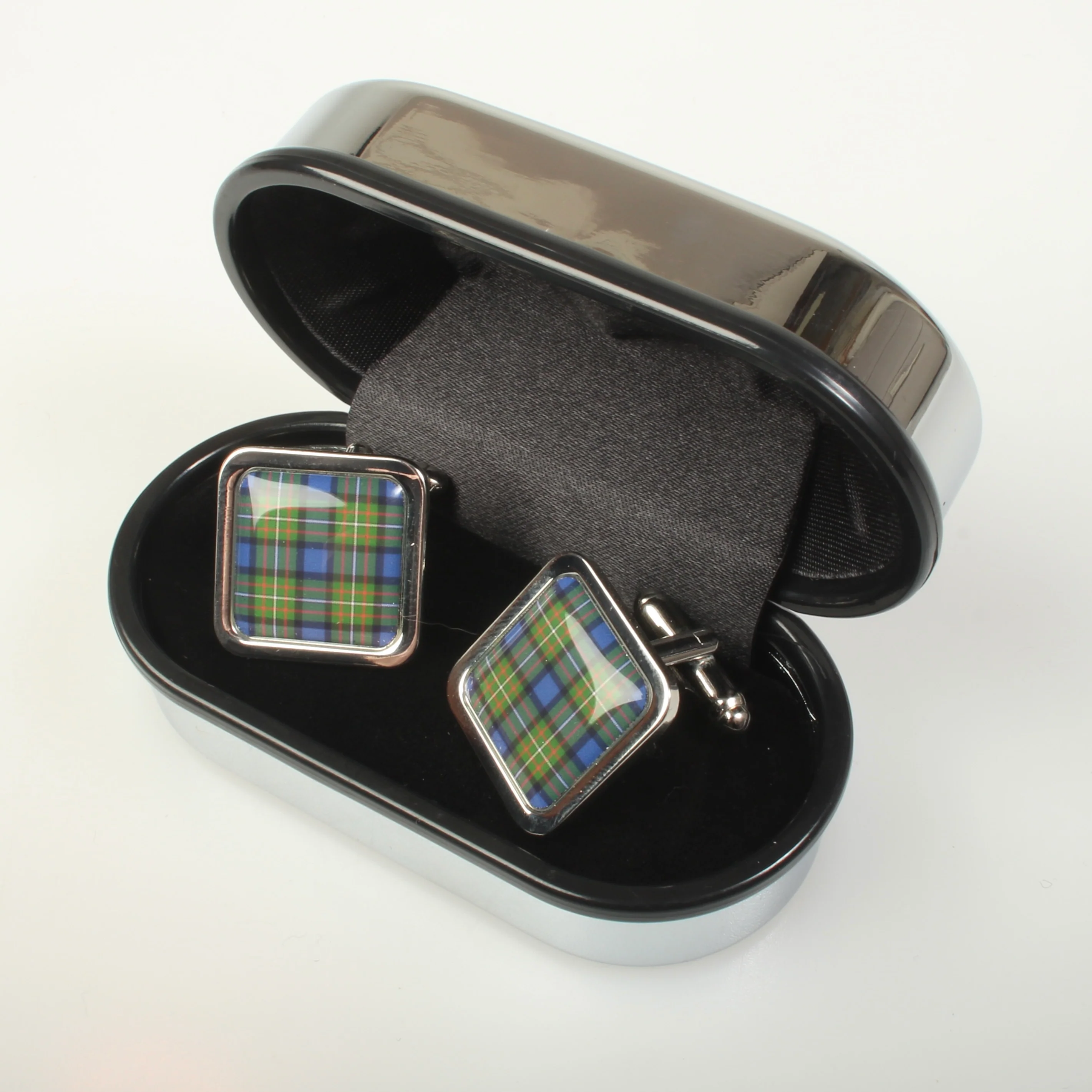 Ferguson Modern Tartan Cufflinks - Choose Your Shape.
