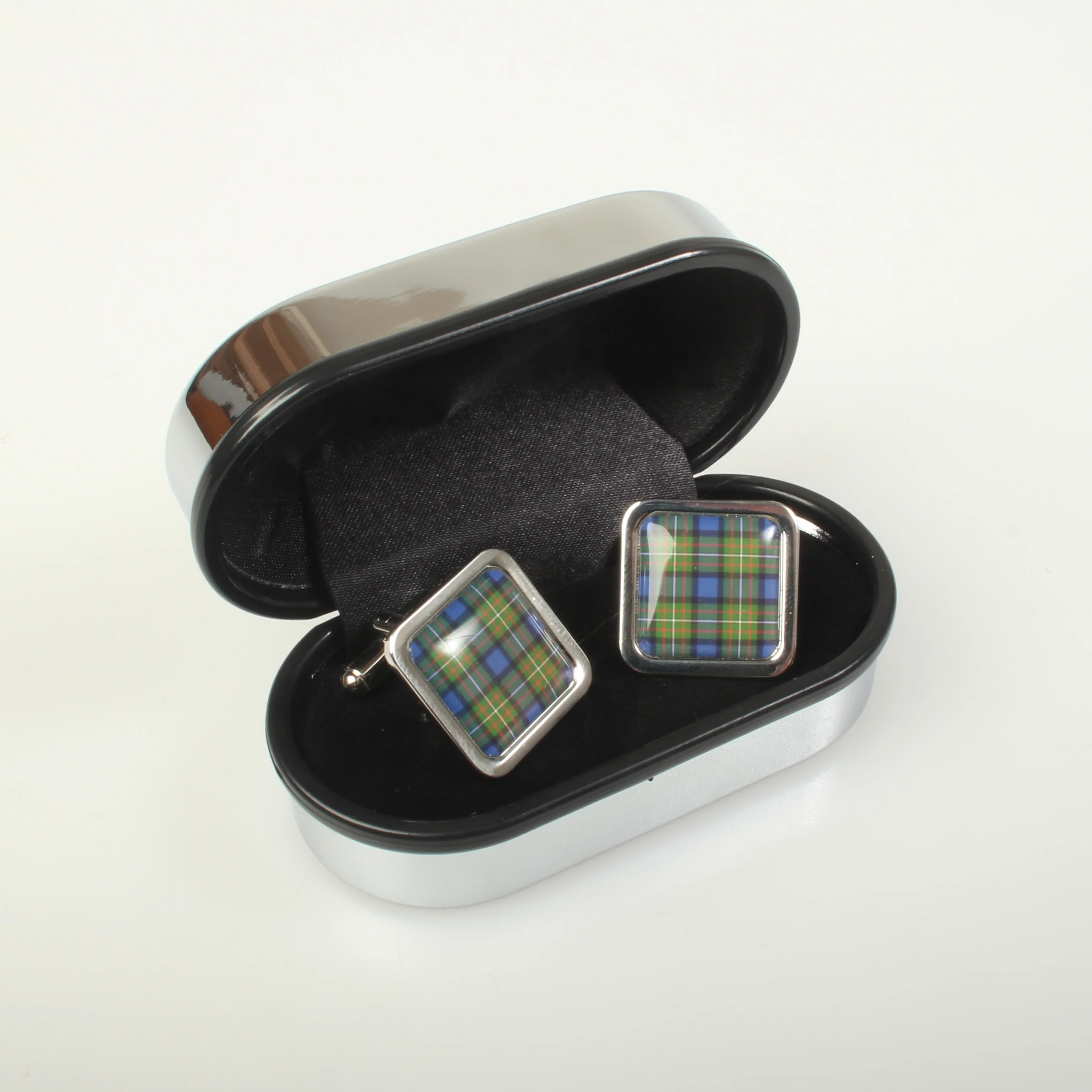 Ferguson Modern Tartan Cufflinks - Choose Your Shape. - Image 2