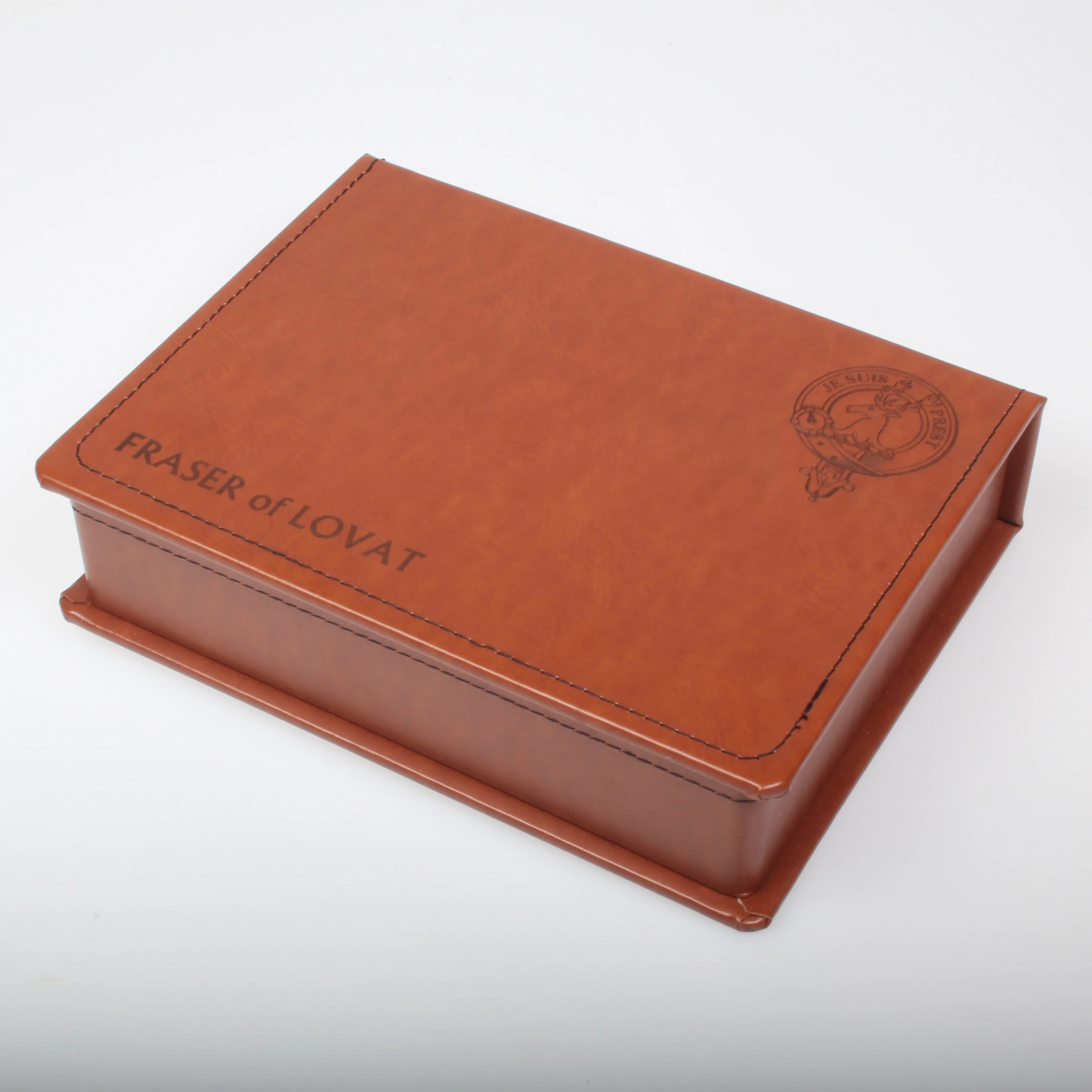 Fraser of Lovat Clan Crest Hip Flask Gift Set - Boxed - Image 2