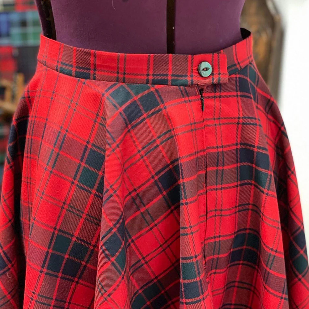 Full Lined Tartan Circle Skirt - Image 3
