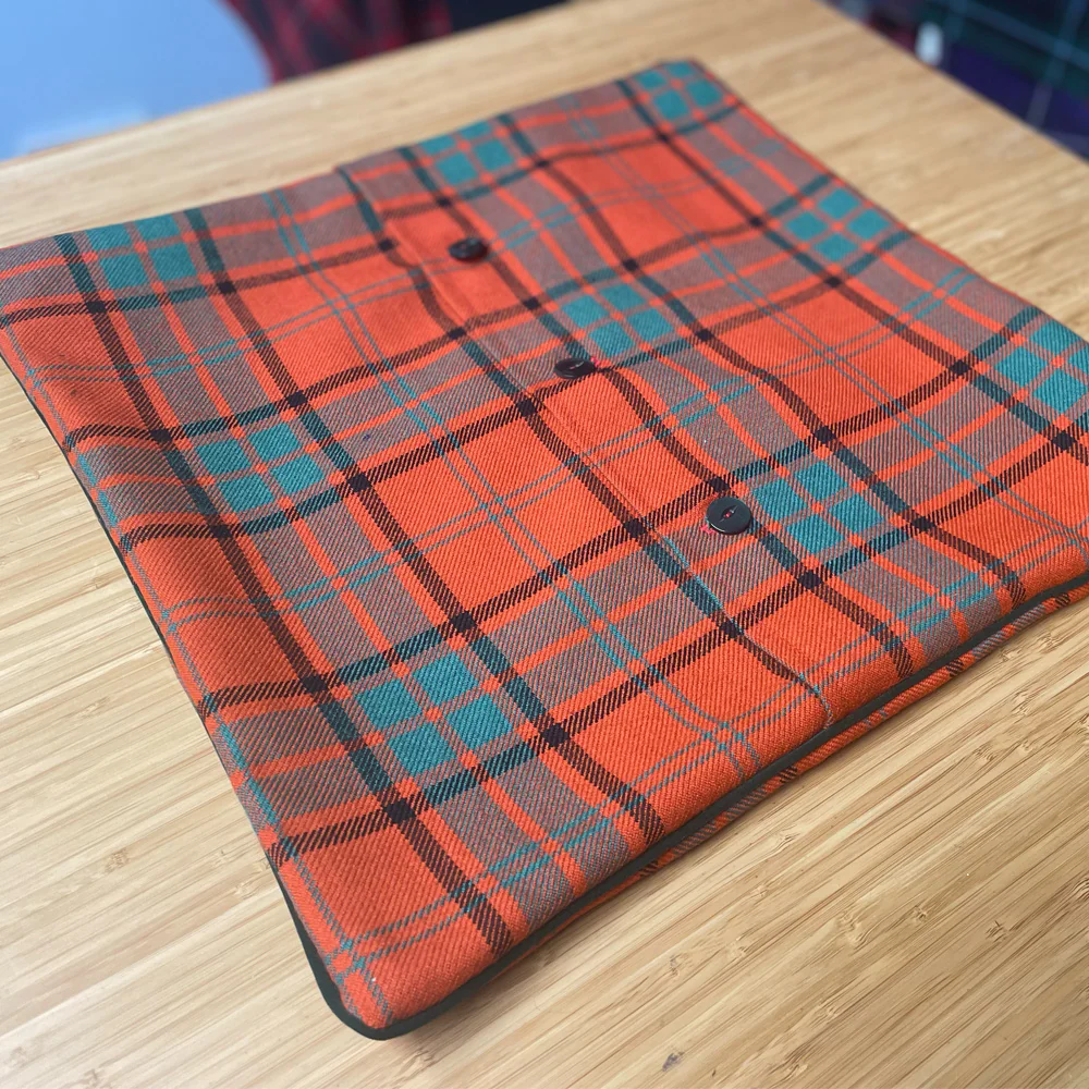 Full Tartan Cushion Cover with Clan Crest - Image 2