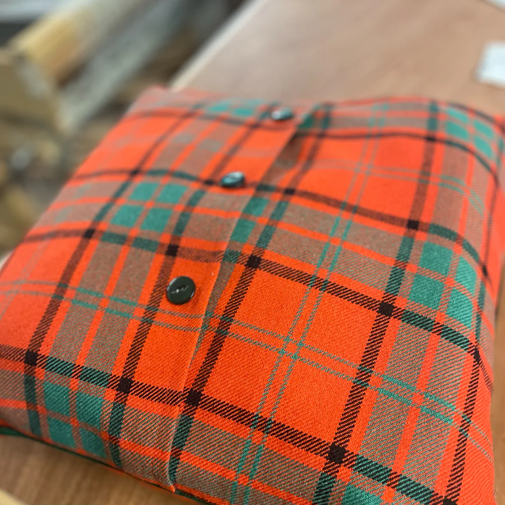 Full Tartan Cushion Cover with Clan Crest - Image 3
