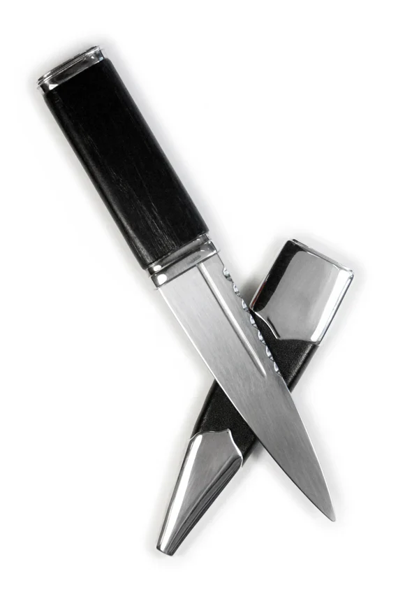 Fyne Sterling Silver Plain Top Sgian Dubh - Image 3