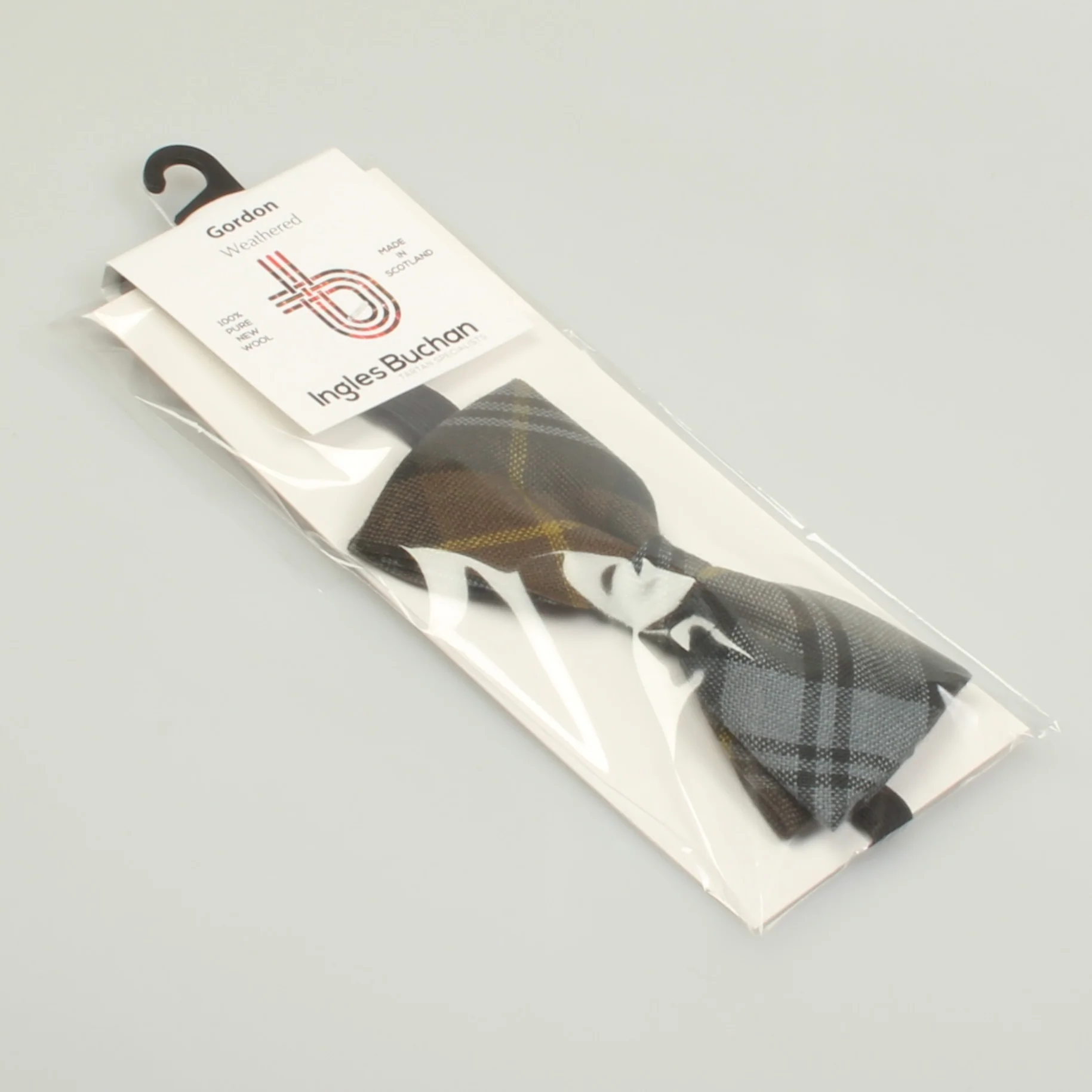 Gordon Weathered Tartan Bow Tie. - Image 2