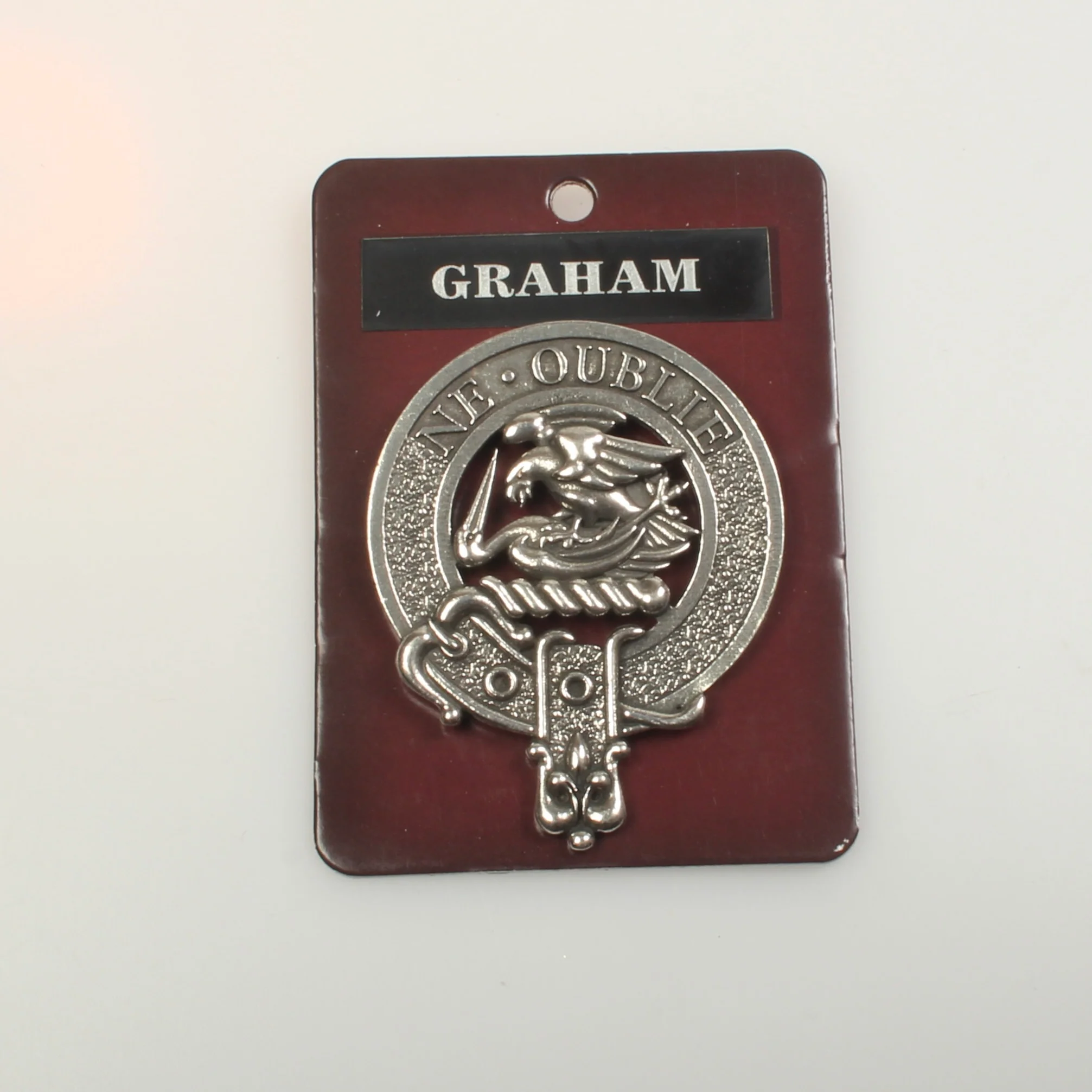 Graham Clan Crest Badge in Pewter