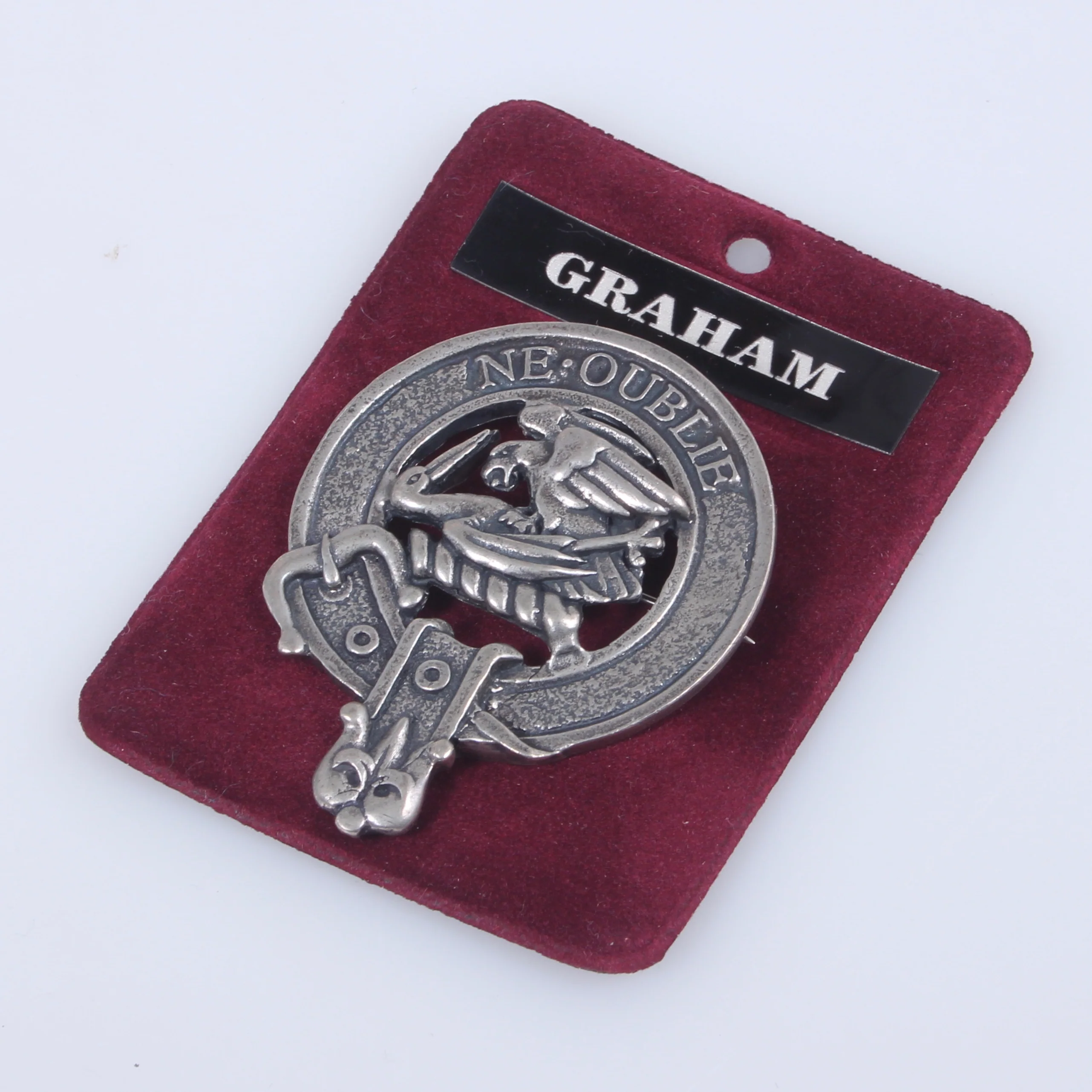 Graham Clan Crest Badge in Pewter - Image 2