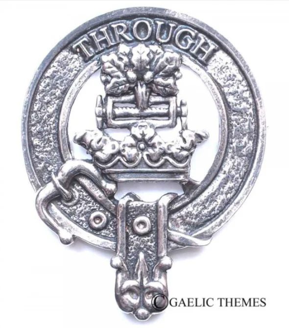 Hamilton Clan Crest Badge in Pewter