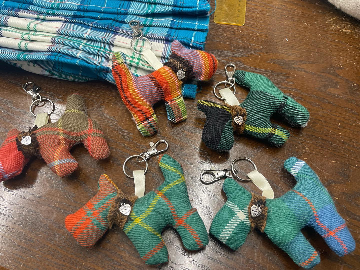 Handmade Scotty Keyring - in any tartan - Image 2