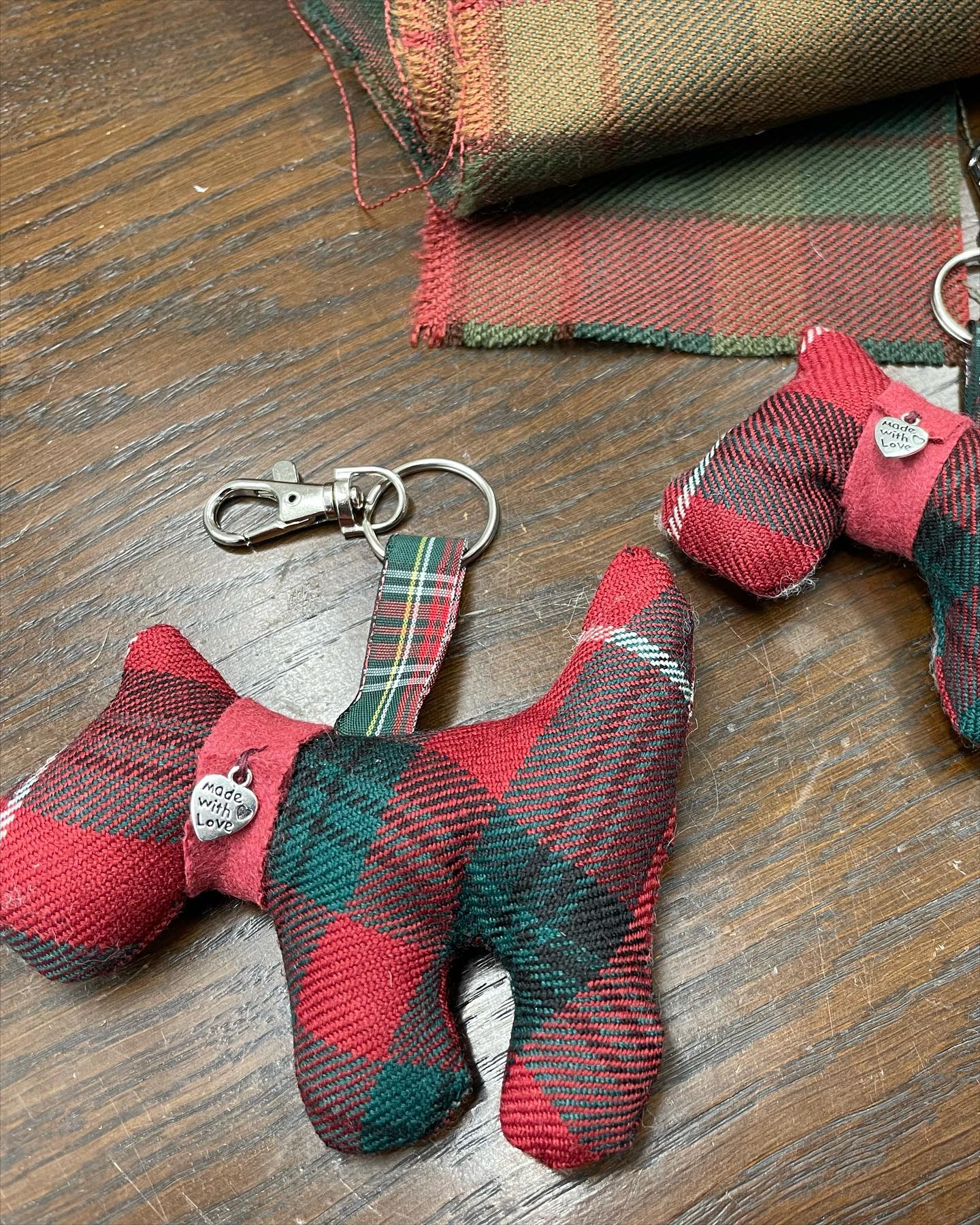Handmade Scotty Keyring - in any tartan - Image 3