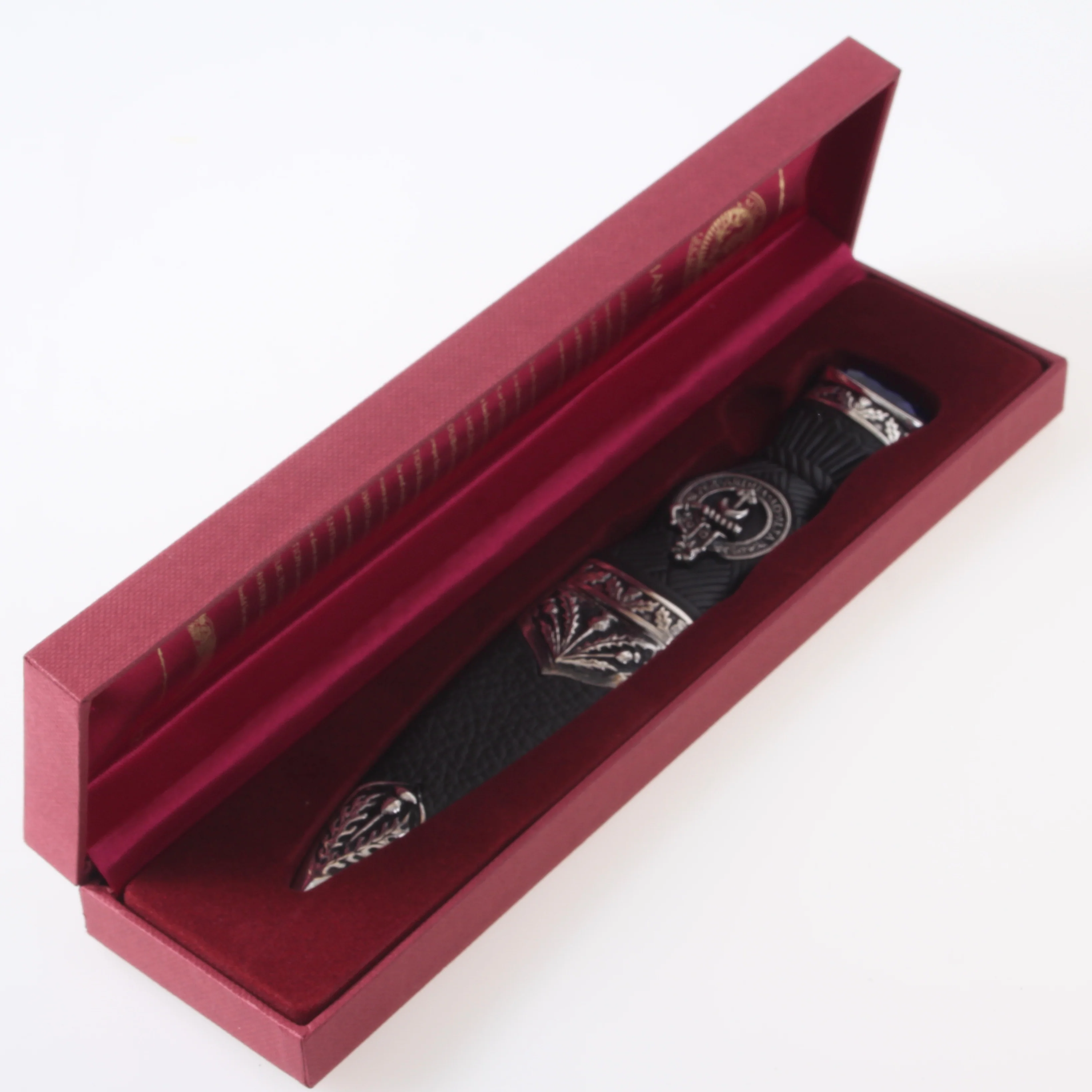 Hannay Clan Crest Sgian Dubh - Stone Top