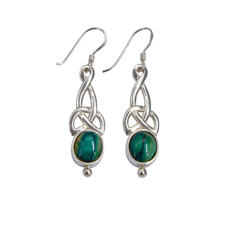Heathergems Celtic Silver Earrings - Image 2
