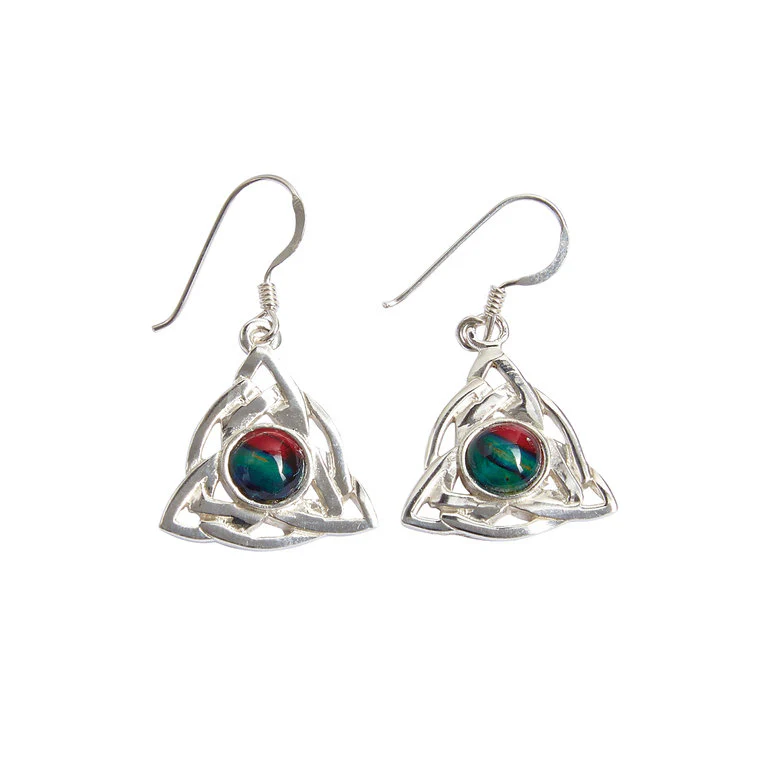 Heathergems Celtic Silver Earrings