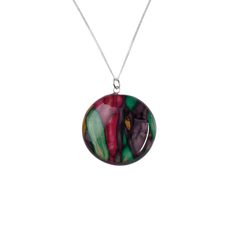 Heathergems Large Circle Pendant