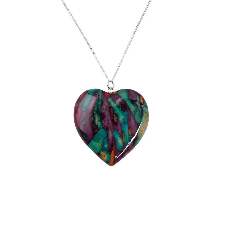 Heathergems Large Heart Pendant