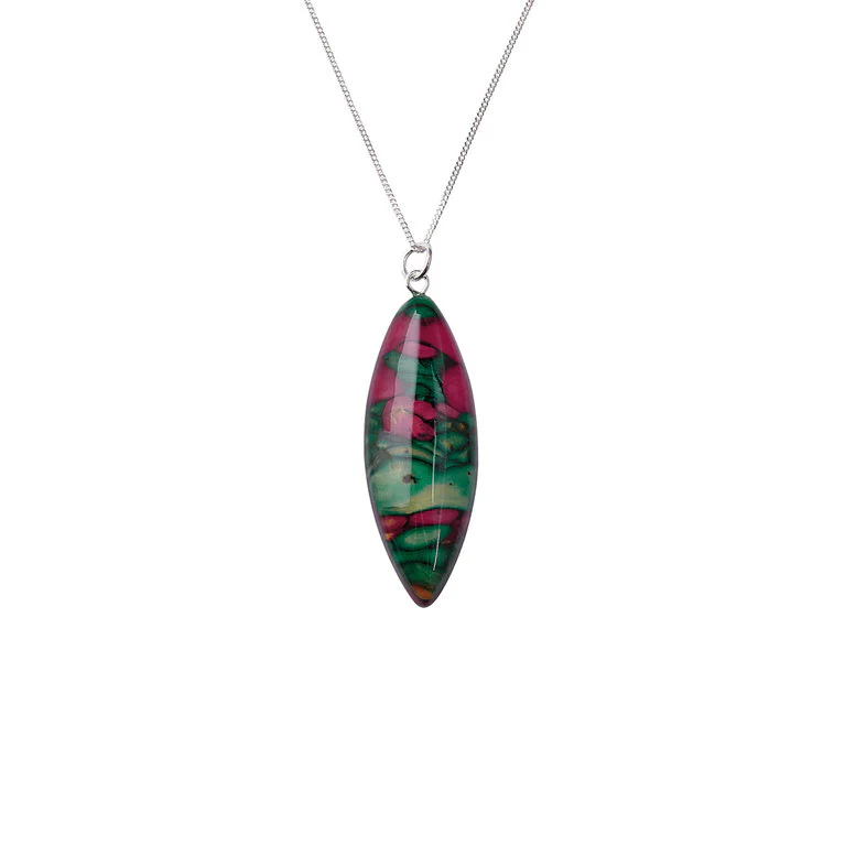 Heathergems Long Oval Pendant
