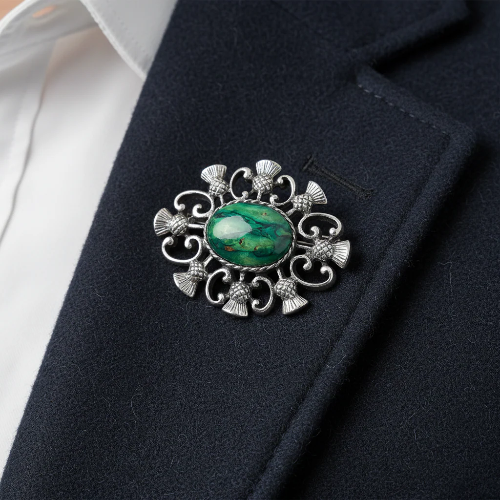 Heathergems Multi Thistle Brooch - Image 3